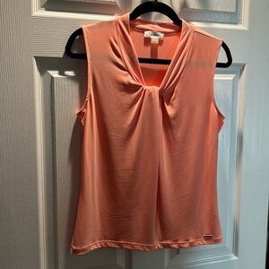 Calvin Klein sleeveless peach colored camisole
